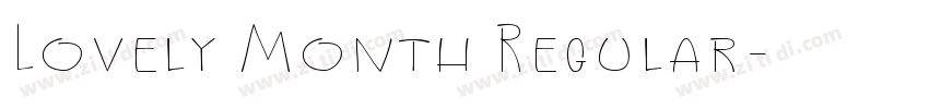 Lovely Month Regular字体转换
